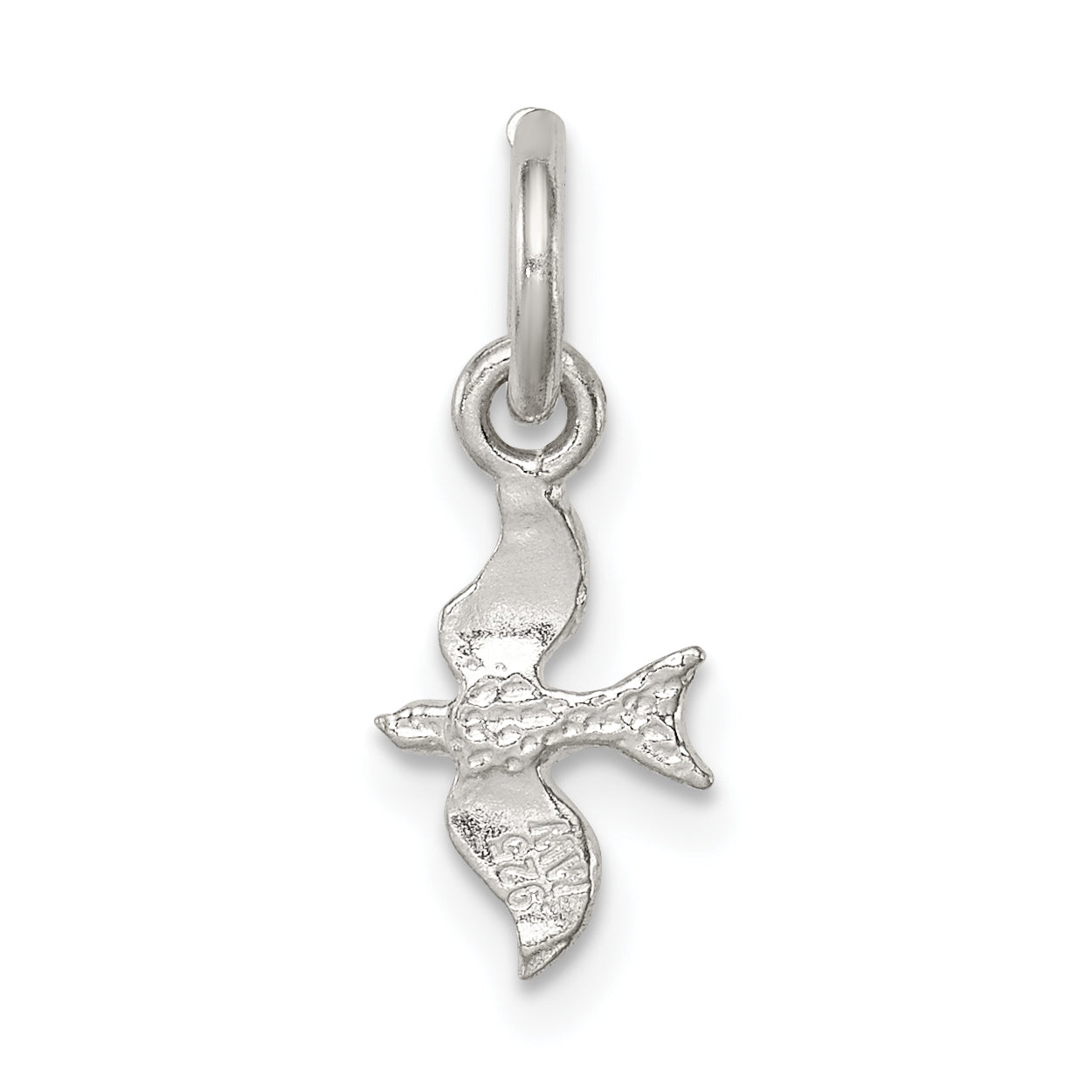 Sterling Silver 925 Bird Charm with Anti-Tarnish Coating Solid, Casted Design
