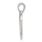 Sterling Silver 925 Mama Heart Charm with Polished Anti-Tarnish Finish