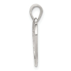Sterling Silver 925 Mama Heart Charm with Polished Anti-Tarnish Finish