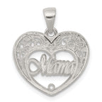 Sterling Silver Mama Heart Charm