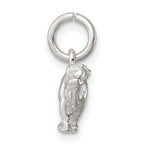 Sterling Silver 3D Cow Charm with Polished Anti-Tarnish Finish