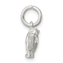 Sterling Silver 3D Cow Charm with Polished Anti-Tarnish Finish