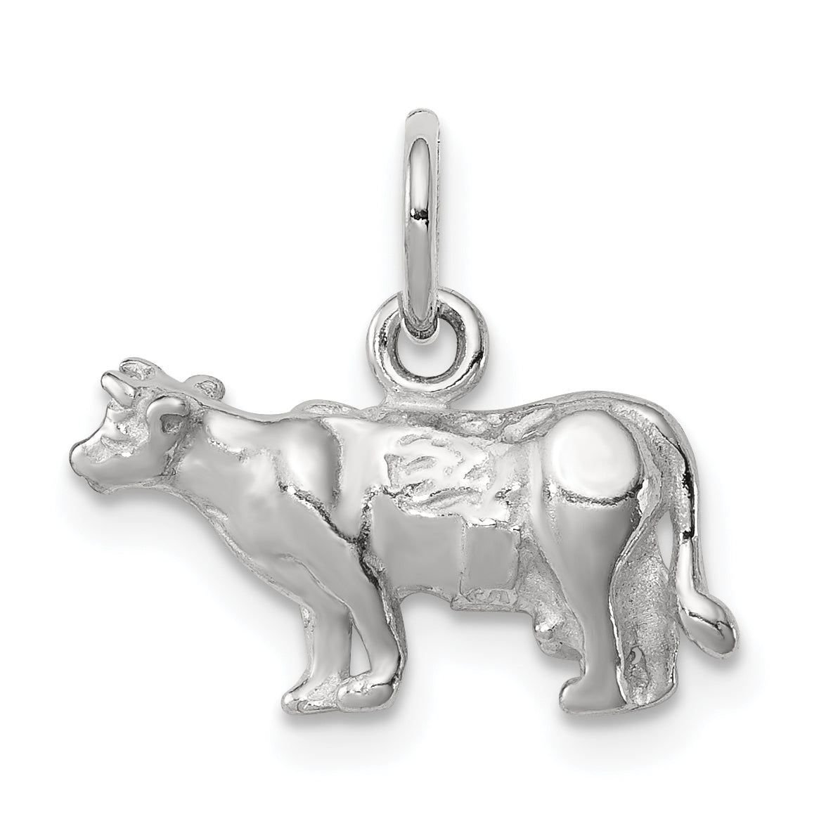 Sterling Silver Cow Charm Main image