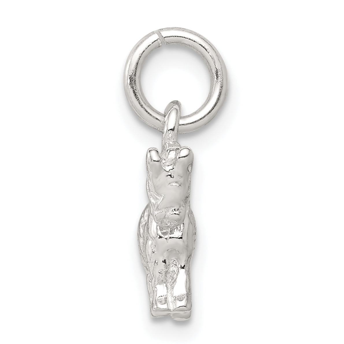 Sophia Jewelers 925 Sterling Silver 3D Horse Charm with Polished Finish and Anti-Tarnish Coating Secondary image