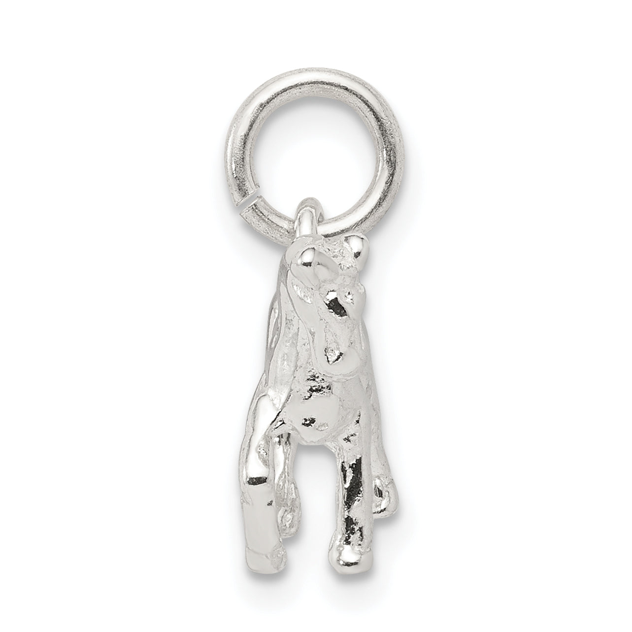 Sterling Silver 3D Horse Charm with Polished Anti-Tarnish Finish Secondary image