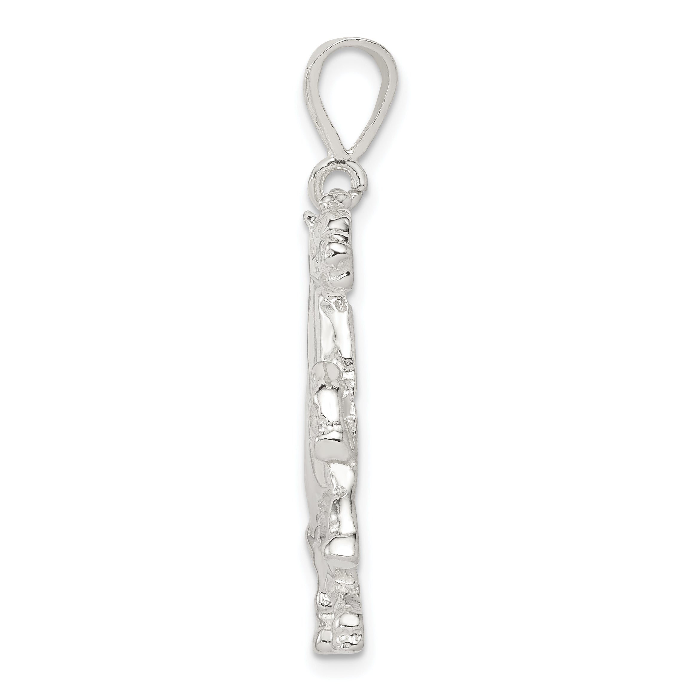Sterling Silver 925 Horse Charm with Polished Anti-Tarnish Finish