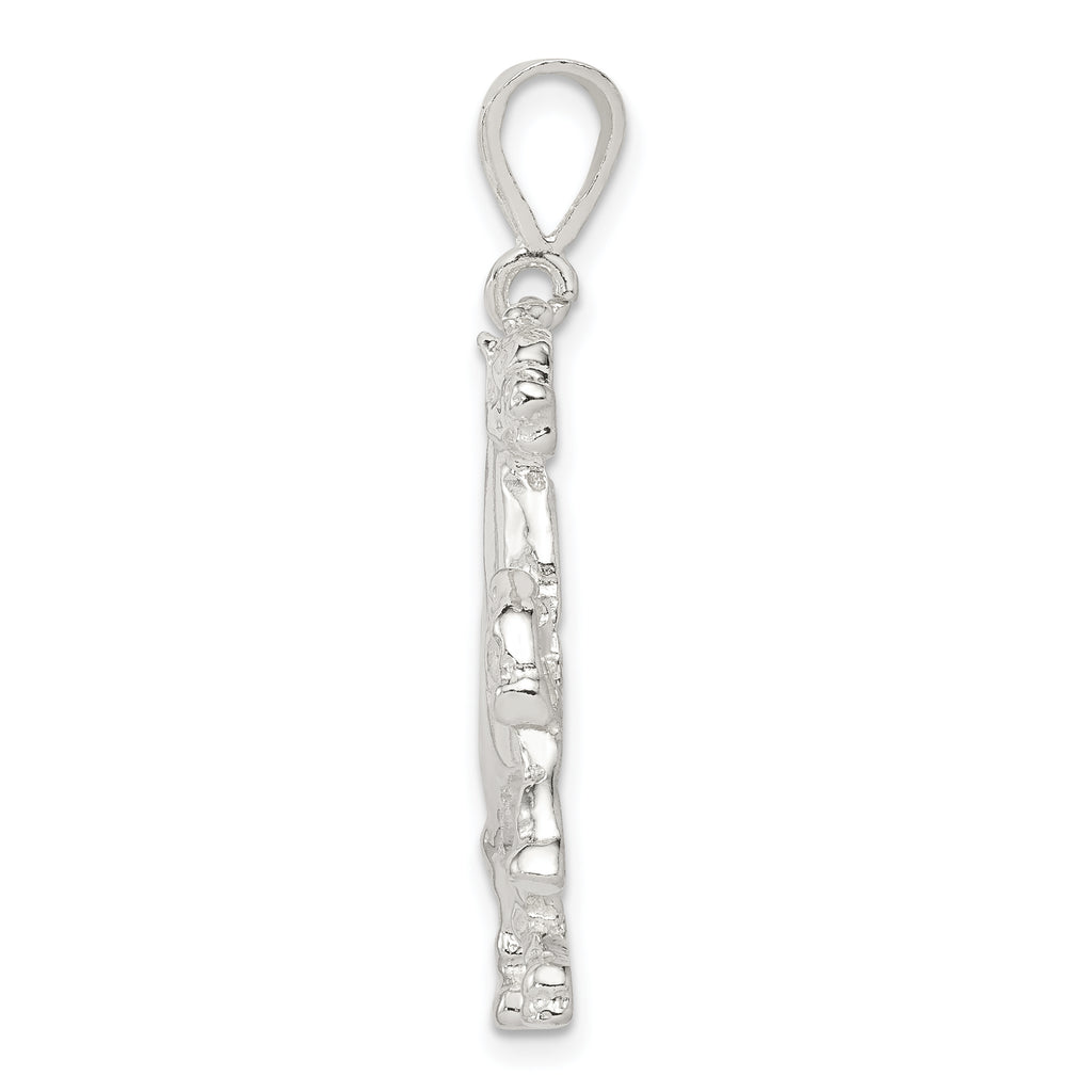 Sterling Silver 925 Horse Charm with Polished Anti-Tarnish Finish