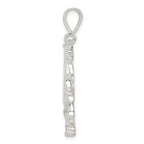 Sterling Silver 925 Horse Charm with Polished Anti-Tarnish Finish