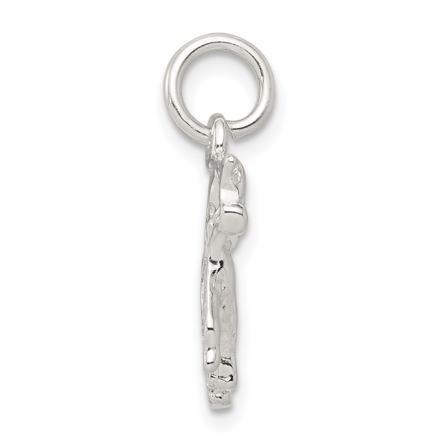 925 Sterling Silver Cat Charm with Anti-Tarnish Solid Cast Design