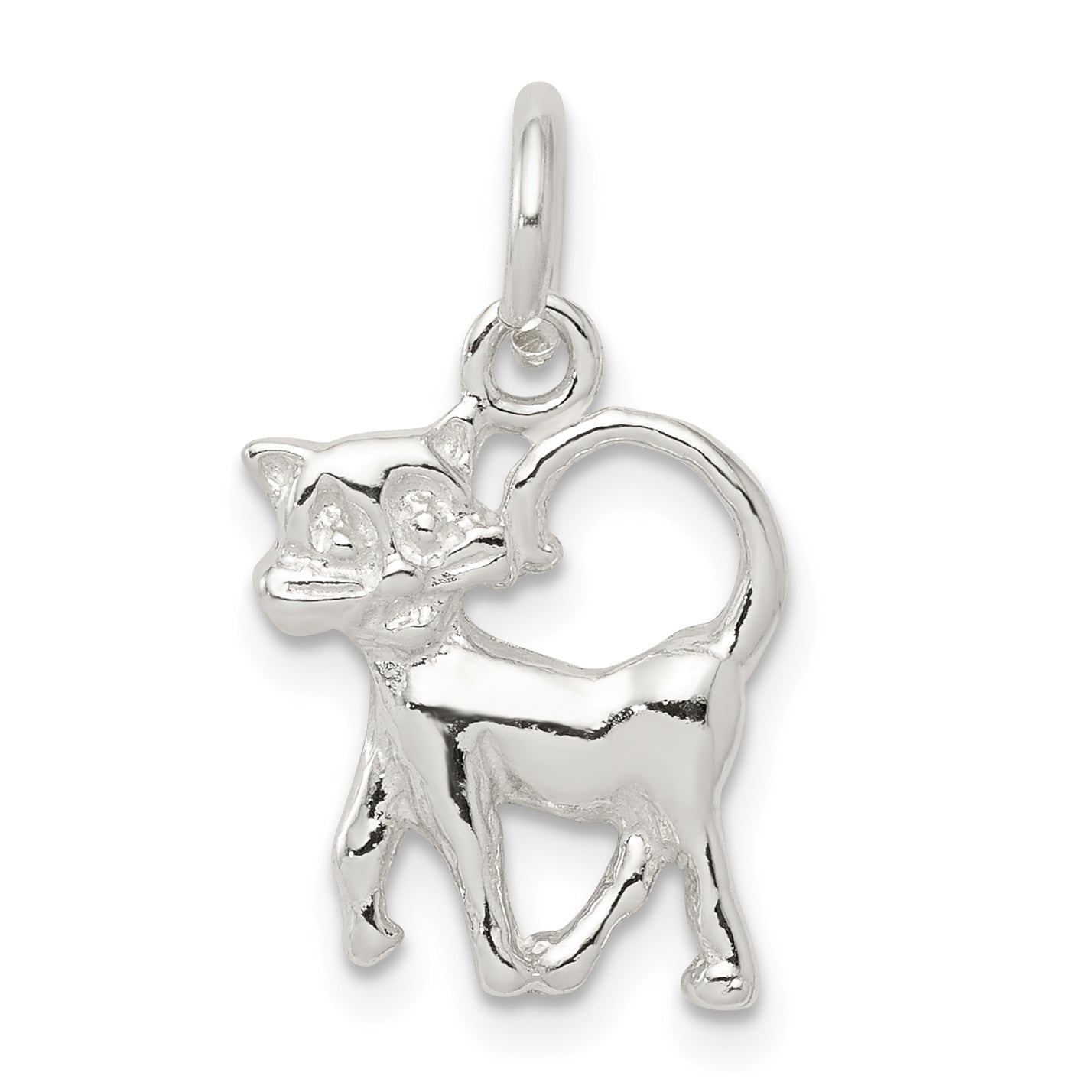 Sterling Silver Cat Charm Main image
