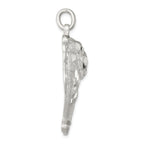 Sterling Silver 925 Bulldog Charm with Anti-Tarnish Solid Cast Design for Men