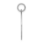 Sterling Silver Rhodium-Plated Airedale Charm with Laser Design Engravable