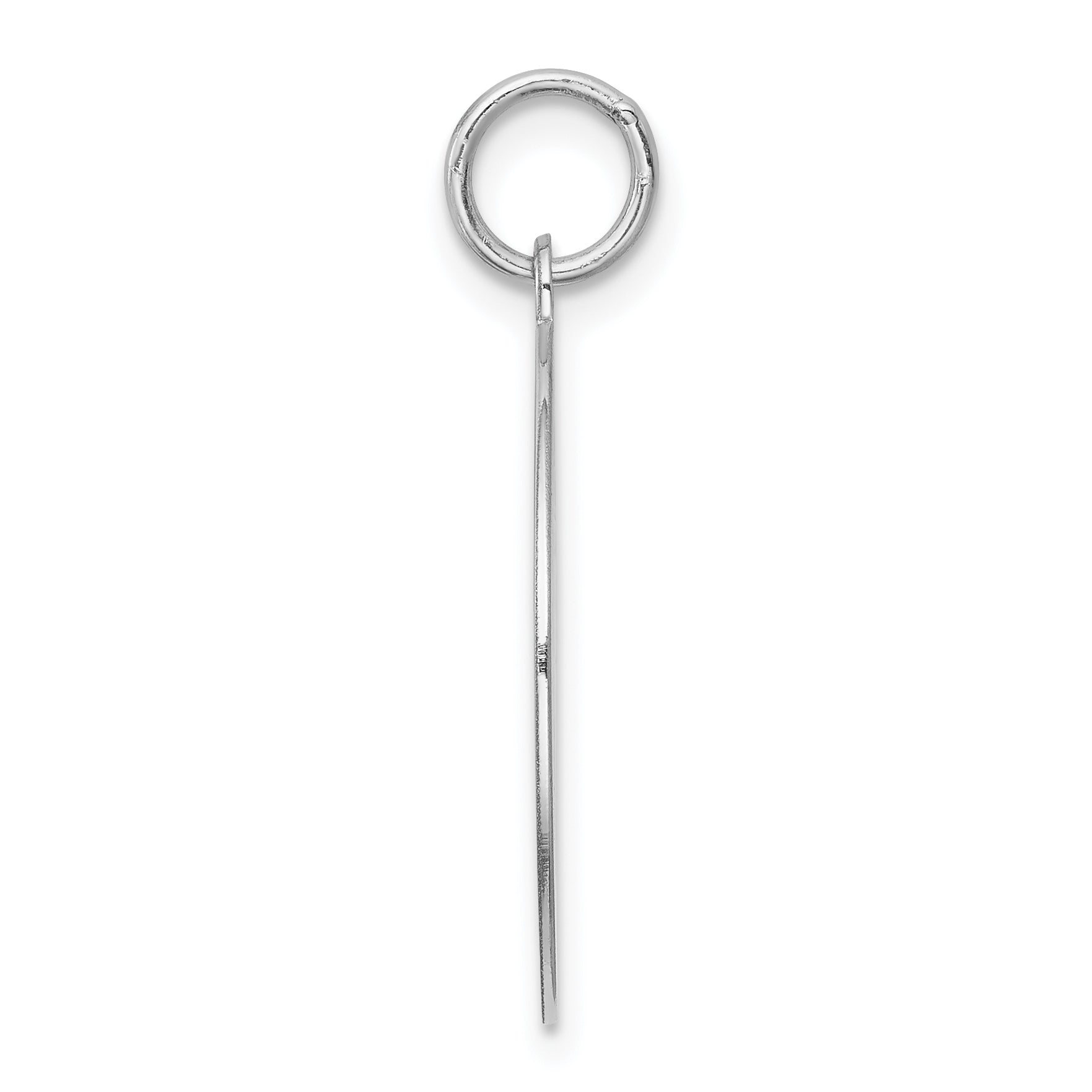 Sterling Silver 925 Beagle Charm with Rhodium Plating & Engravable Back Secondary image