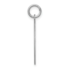 925 Sterling Silver Brittany Spaniel Charm with Rhodium Plating, Engravable