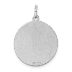 Sterling Silver 925 Rhodium-Plated Cocker Spaniel Charm with Engravable Back