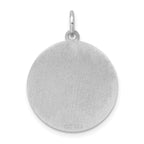 Sterling Silver 925 Rhodium-Plated Engravable English Setter Charm