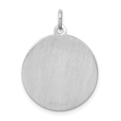 Sterling Silver 925 Rhodium-Plated German Shepherd Charm Engravable Detailed Design