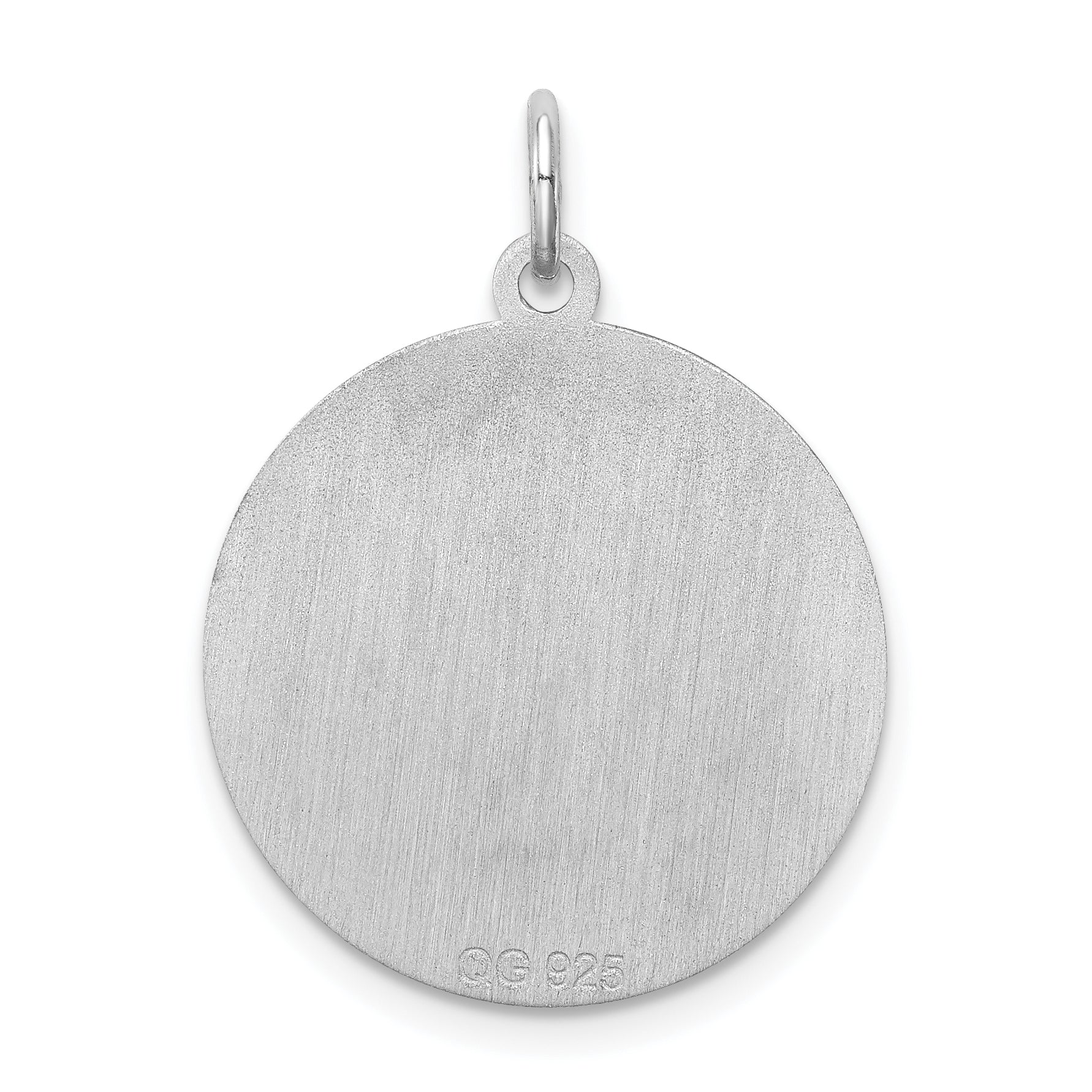 Sterling Silver Rhodium-Plated Golden Retriever Charm, Engravable with Laser Design