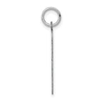 Sterling Silver 925 Greyhound Disc Pendant with Rhodium Plating and Engravable Back