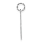 Sterling Silver Lhasa Apso Disc Charm, Rhodium-Plated, Engravable, 925