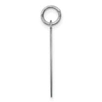 Sterling Silver Rhodium-Plated Maltese Disc Charm, Engravable Laser Design