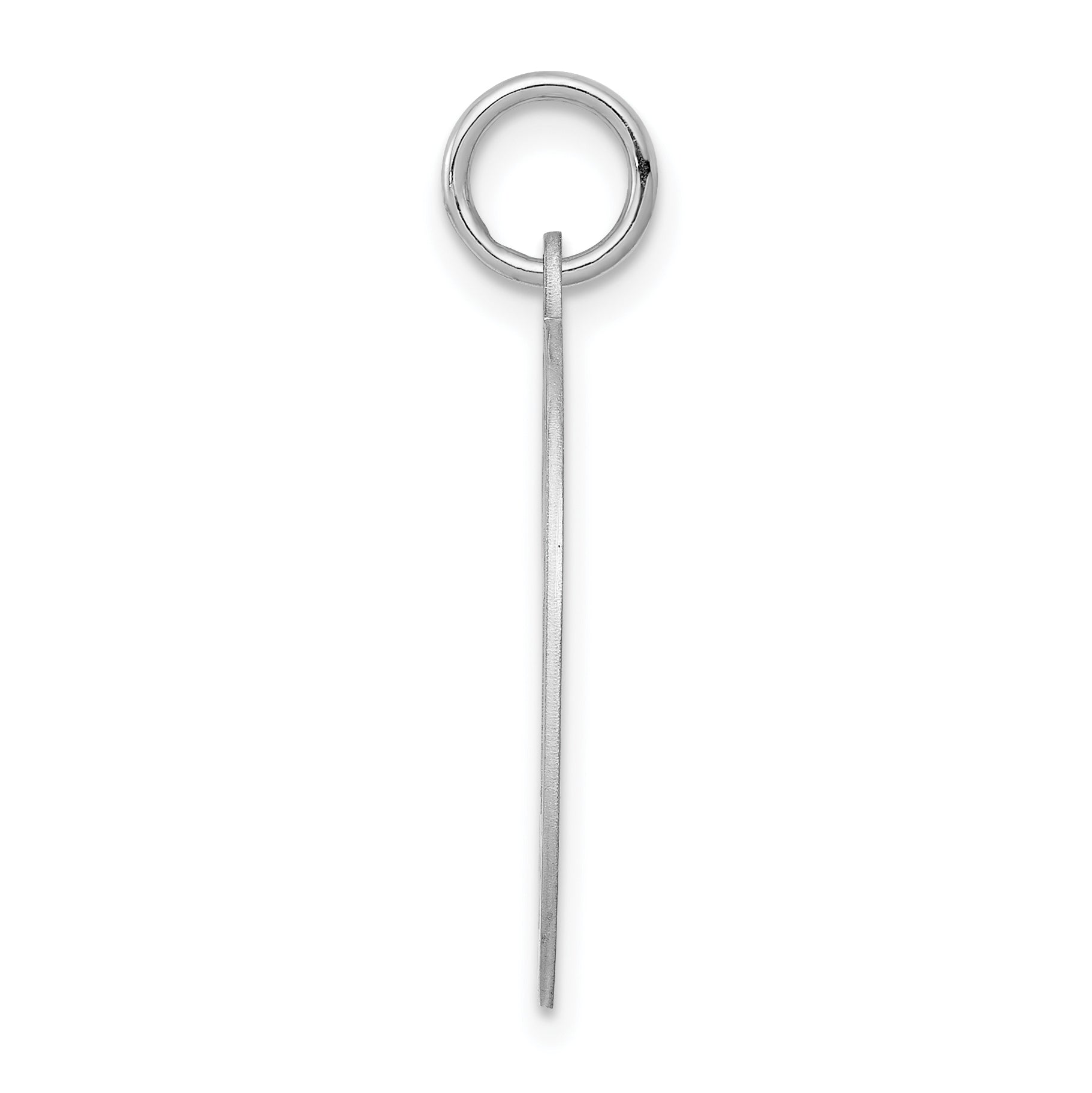 Sterling Silver 925 Miniature Pinscher Disc Charm with Rhodium Plating and Engravable Back