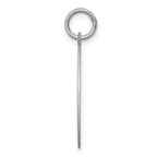 Sterling Silver 925 Schipperke Charm with Rhodium-Plated Engravable Disc