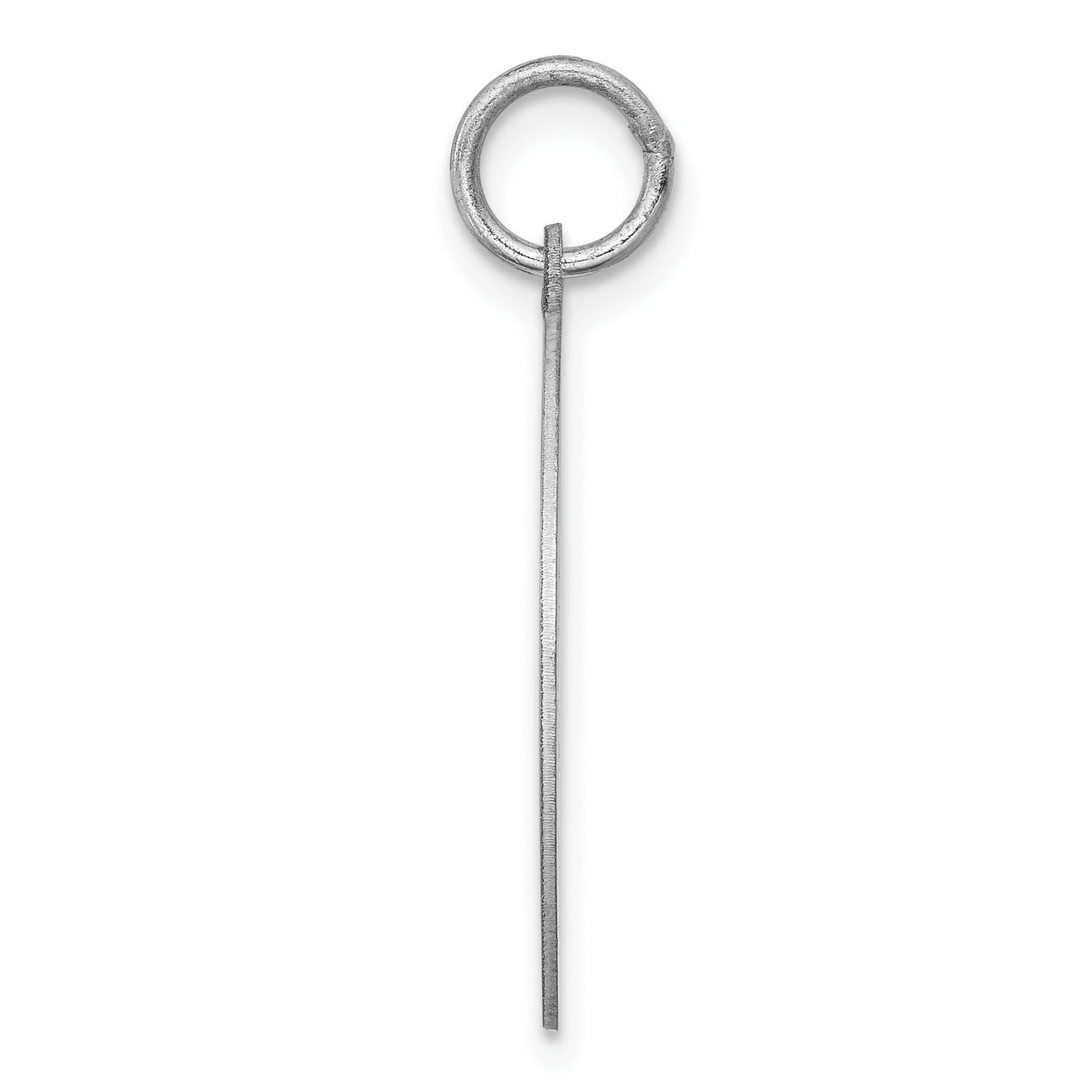 Sterling Silver 925 Schipperke Charm with Rhodium-Plated Engravable Disc