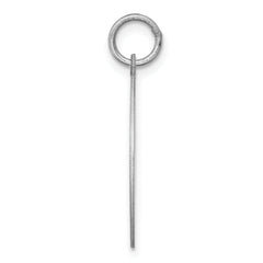 Sterling Silver 925 Schipperke Charm with Rhodium-Plated Engravable Disc
