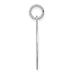 Sterling Silver Scottish Terrier Disc Charm, Rhodium-Plated & Engravable