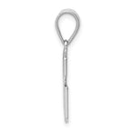 Sterling Silver 925 Rhodium-Plated Initial G Pendant Solid & Elegant Design