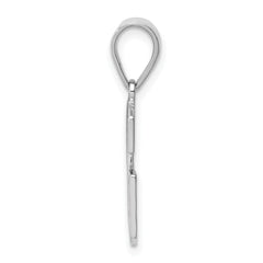 Sterling Silver 925 Rhodium-Plated Initial G Pendant Solid & Elegant Design