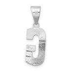 Sterling Silver 925 Rhodium-Plated Initial G Pendant Solid & Elegant Design