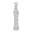 Sterling Silver Rhodium-plated Letter I Initial Pendant