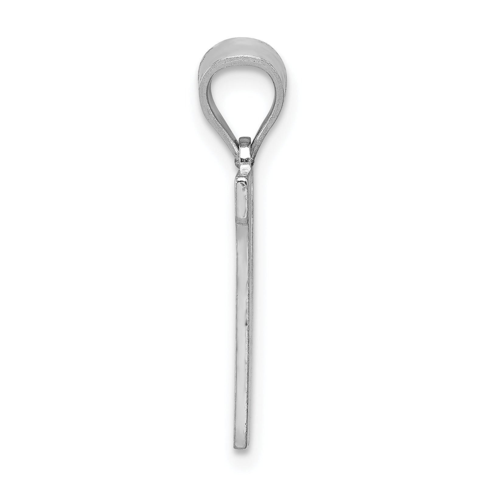 Sophia Jewelers 925 Sterling Silver Rhodium-Plated N Initial Pendant Casted Solid Secondary image