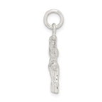 Sterling Silver 925 Gymnast Charm with Polished 3D Design Anti-Tarnish Finish