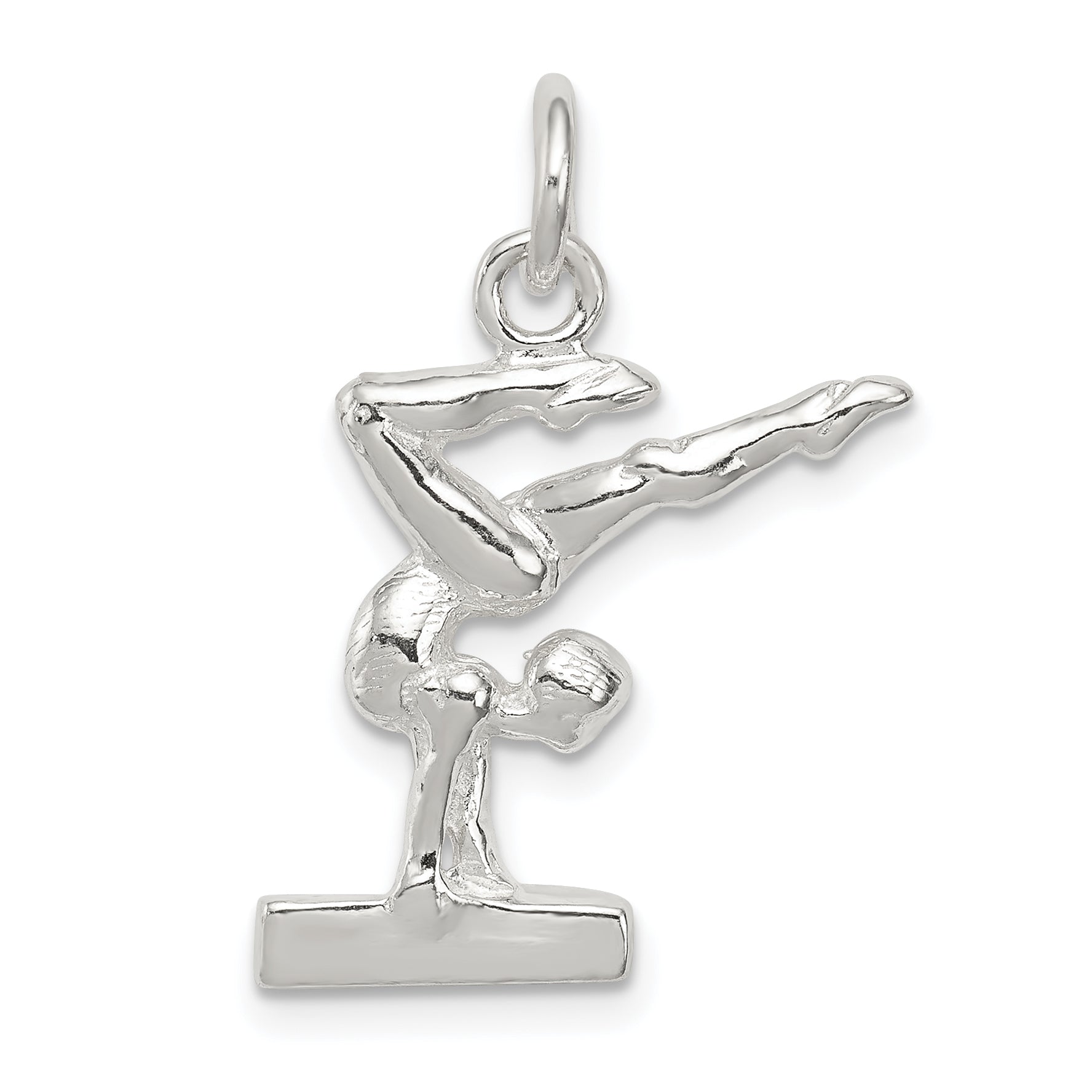 Sterling Silver Gymnast Charm Main image