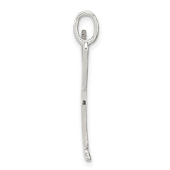 Sterling Silver 925 Karate Charm with Polished Anti-Tarnish Finish