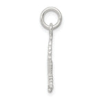 Sterling Silver 925 Leaf Charm with Anti-Tarnish Finish Cast Design