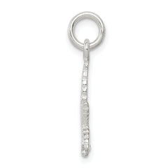 Sterling Silver 925 Leaf Charm with Anti-Tarnish Finish Cast Design