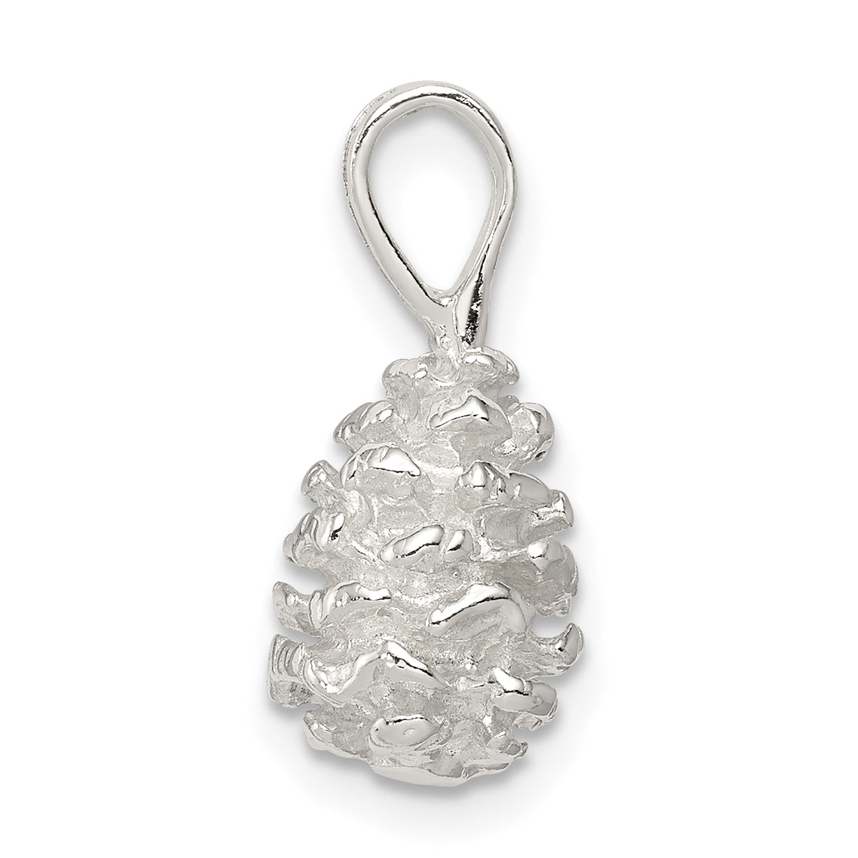 Sterling Silver Pinecone Charm Secondary image