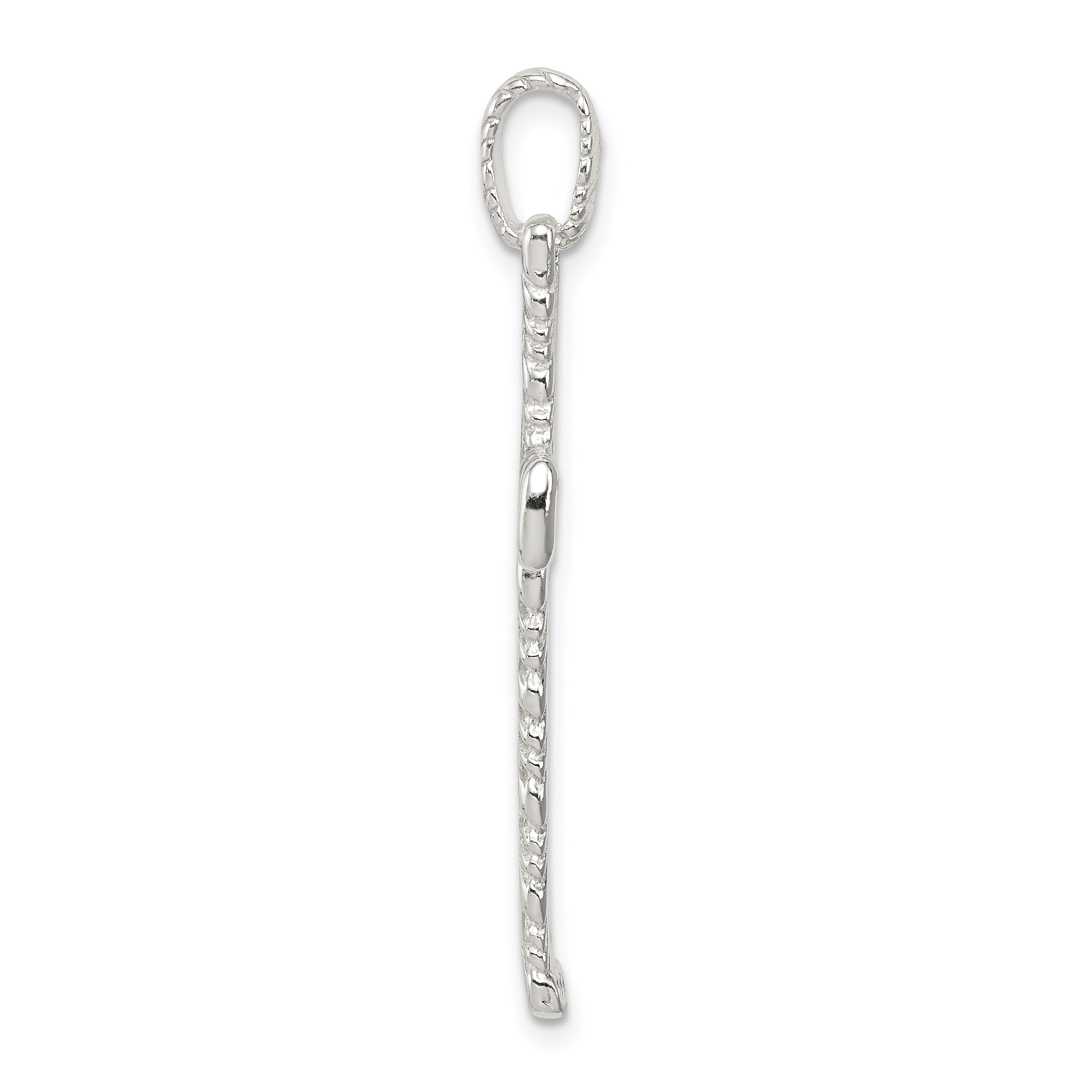 Sterling Silver 925 Latin Cross Charm Polished Finish with Anti-Tarnish Protection Secondary image