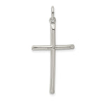 Sterling Silver 925 Polished Cross Pendant with Anti-Tarnish Finish