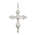 Sterling Silver 925 Polished Passion Cross Pendant with Anti-Tarnish Finish