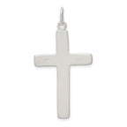 Sterling Silver 925 INRI Crucifix Pendant with Polished Anti-Tarnish Finish