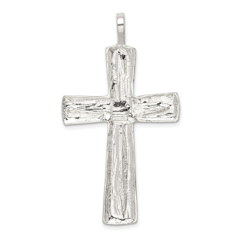 Sterling Silver 925 Cross Pendant with Polished Anti-Tarnish Finish