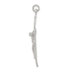 Sterling Silver 925 Crucifix Pendant with Polished Finish and Anti-Tarnish Coating