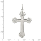 Sterling Silver 925 INRI Cross Pendant with Polished Anti-Tarnish Finish