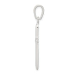 Sterling Silver 925 Polished Cross Pendant with Anti-Tarnish Finish