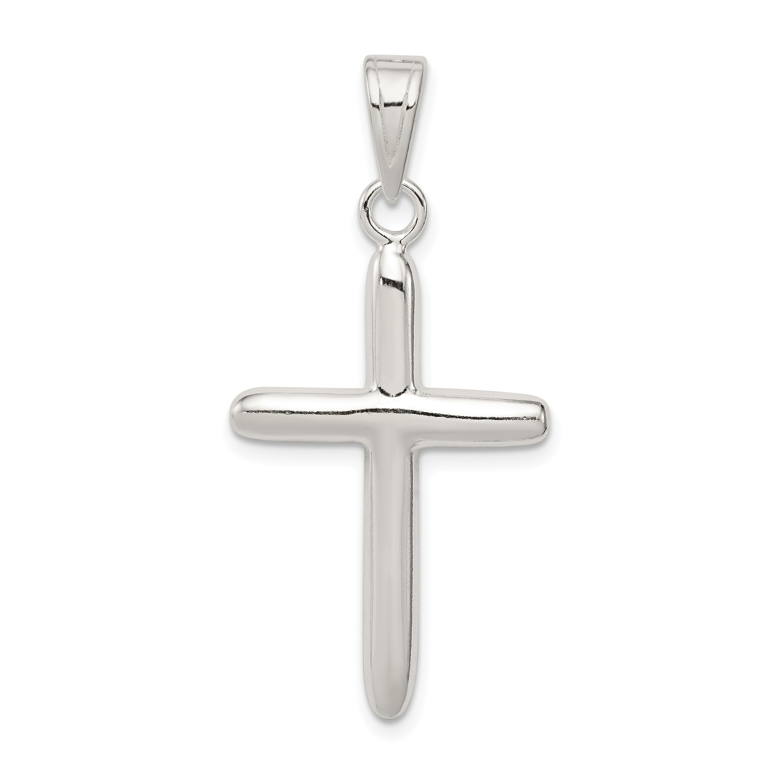 Sterling Silver Polished Cross Pendant Main image
